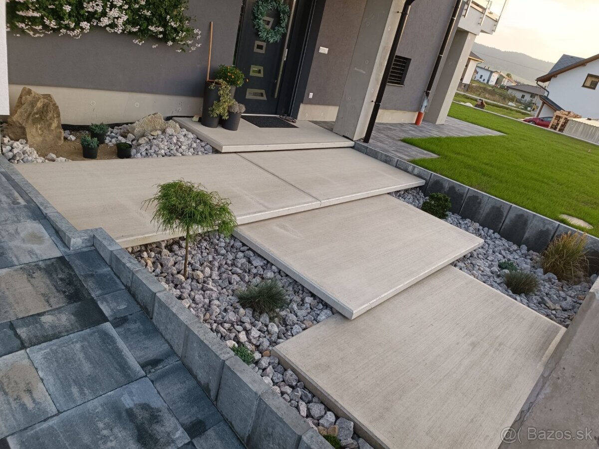 levitujuce schody, velkoformatova dlazba, betonove schody - 17