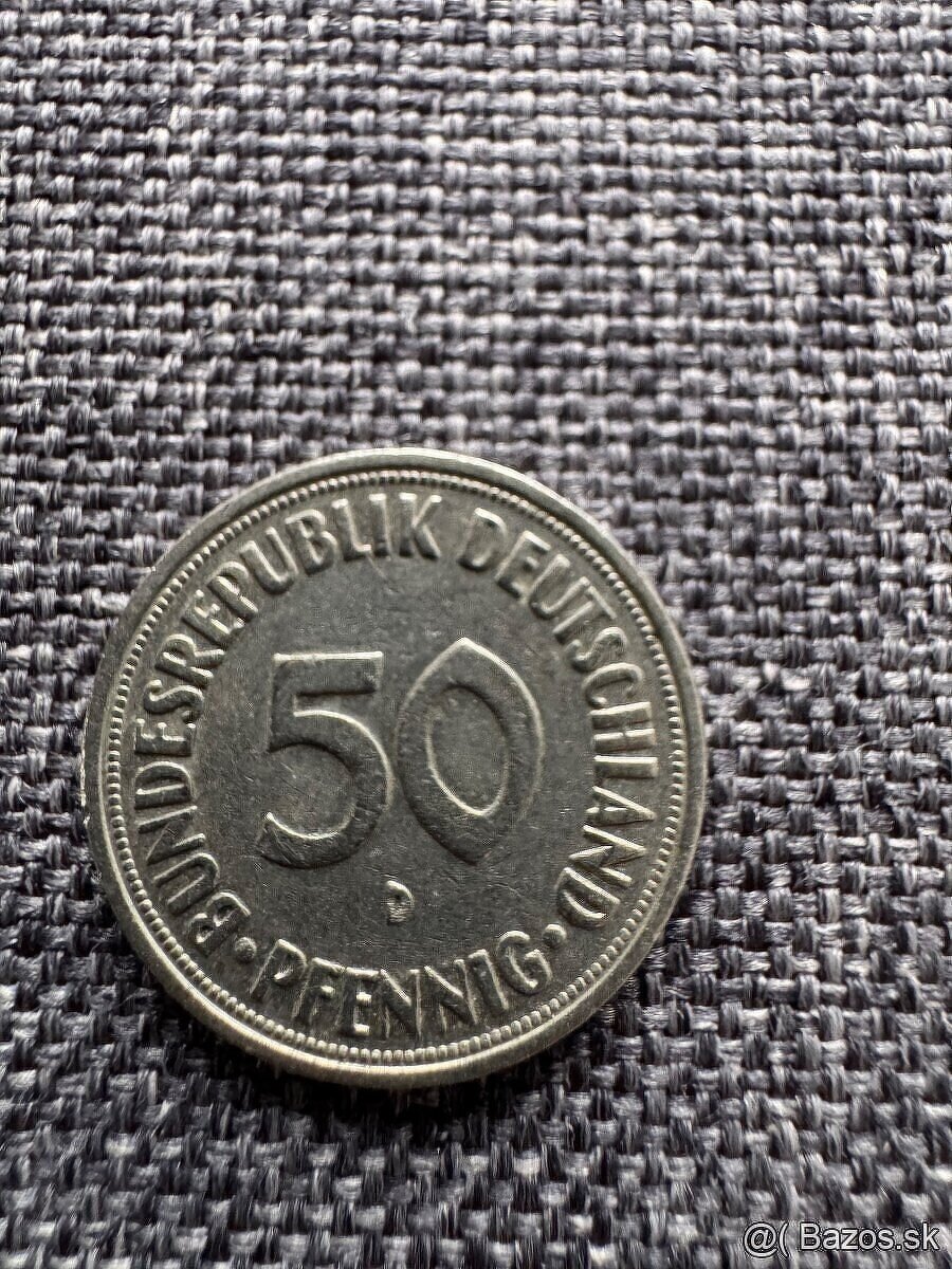 Nemecko - 50 Pfennig 7 ks : 1950, 1966, 1979, 1990, 1992 - 17