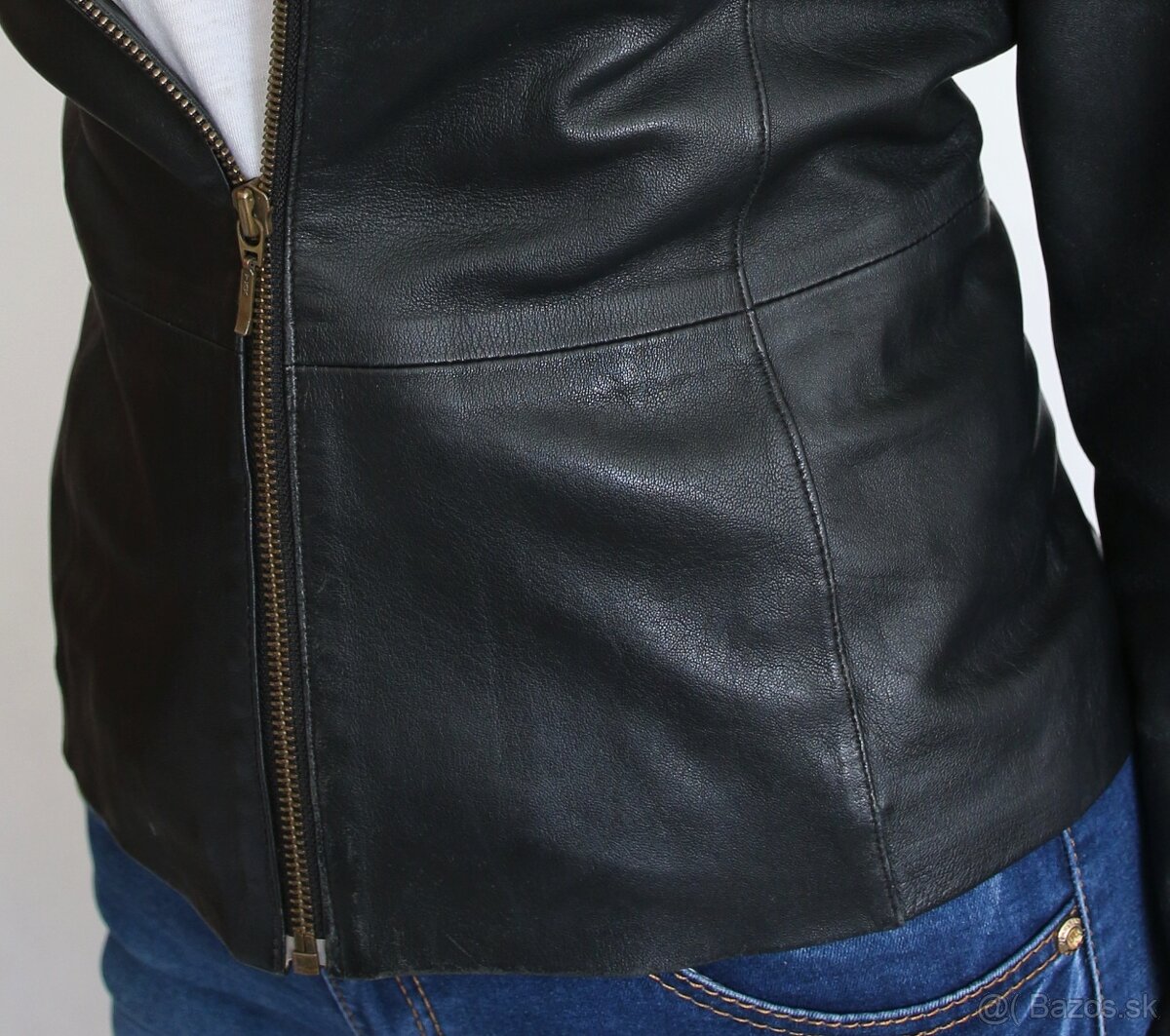 Kožená dámska bunda Marks&Spencer veľ.40 - 17