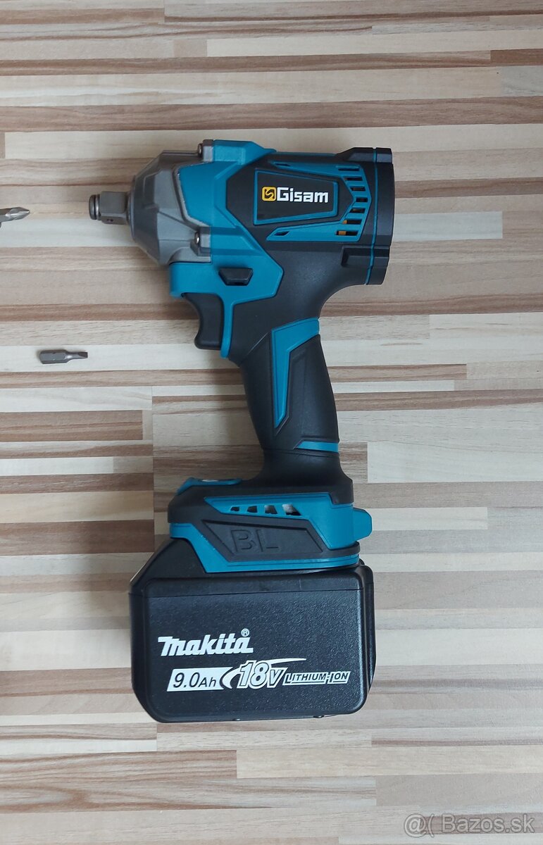 Rázový Aku uťahovák-ONEVAN,Gisam, pre Aku Makita batéria 18V - 17