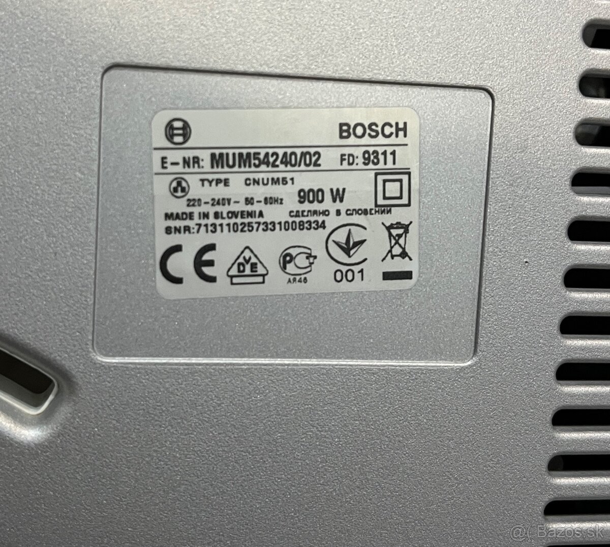 Bosch MUM 54240 900W kuchynský robot - 17