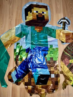 Nové veľké balóny Minecraft aj s mečom- AŽ 15/16/17 kusov - 17