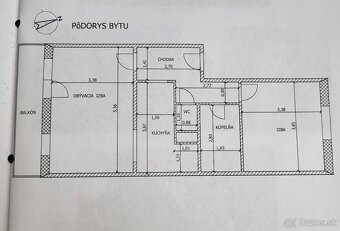 2i byt, ul. Krátka/BOJNICE –59,4 m2–BALKÓN/PIVNICA - 17