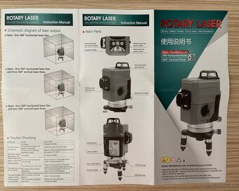 Profi 12 líniový 3D krížový samonivelačný zelený laser DEKO - 17