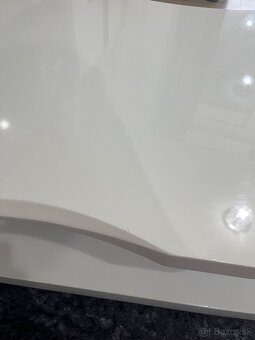 Konferenčný stolik biely - 17