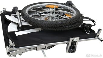 Nový cyklovozík 2v1,príves za bicykel, trojkolka - 17