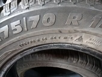 ZIMNÉ 175/70 R14 84T FIRESTONE a SEMPERIT cca7-8 mm 25-€/kus - 17