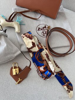 Hermes kelly mini kabelka hnedá - 17