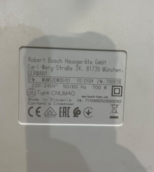 Kuchynský robot Bosch MUMS2EW00/01 700W - 17