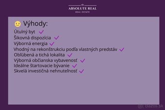 ABSOLUTE REAL / Pekný 1i byt v BA – Dúbravka, Drobného ulica - 17