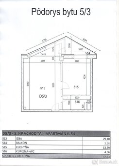 Predaj byty 2 iz. NOVOSTAVBA Rybničná ul. Vajnory - BAIII - 17