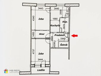 Dvojizbový byt, Zvolen, Sekier, rekonštrukcia, 68 m2 - 17