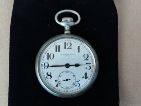 Stříbrné kapesní hodinky jeptišky s gravírovanou chaloupkou - 17