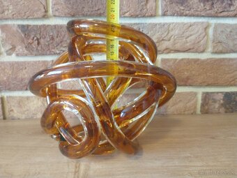 váza, košík, fúkané sklo, misa, hutné sklo - 17