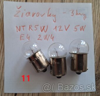 Automobilové žiarovky rôznych typov. - 17
