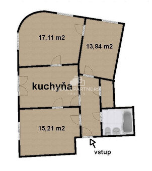 Na prenájom 3-izbový byt, centrum, Nitra - 17