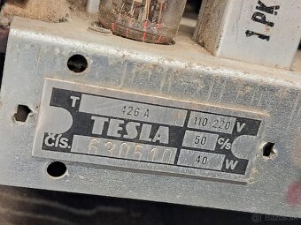 "Tenor" 》Tesla 426A 》Starožitné elektronkové radio 》bakeli - 17