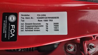 Prodám DODGE RAM 1500 TRX 6.2 HEMI V8 Supercharged 523kW - 17