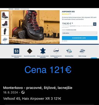 VEĽKOSŤ 45, MIX pracovná obuv, ENGELBERT Strauss+MIX TOP - 17