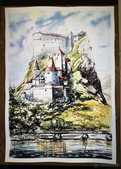 NOVÉ nádherné AKVARELOVÉ maľby - 17