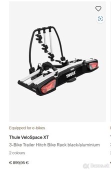 Predám nosič na bicykle Thule EuroClassic G6 929 - 17