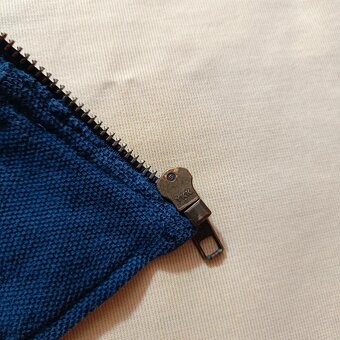 Vintage Polo Ralph Lauren modrá mikina na zips bez kapucne M - 17