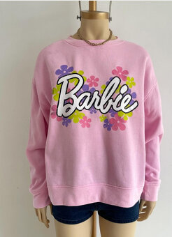 Barbie ružová mikina veľkosť S a XXS - 17
