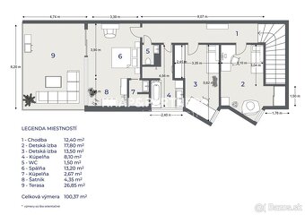 NOVOSTAVBA, AMFIK HOUSE, MEZONETOVÝ 4 IZBOVÝ BYT „C“ S TERAS - 17