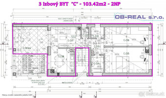 C_Predaj 3izb bytu 103m2 na 1.poschodí tehl. bytovky GA-HODY - 17