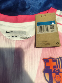 Dres Fc Barcelona Ružový Hráčsky Unikátny Nový s visačkami - 17