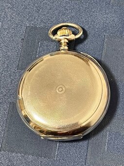 Vzácne strieborné (800) vreckové hodinky Omega - 17