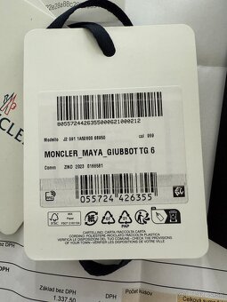 PREDÁM takmer novú zimnú bundu Moncler Maya Giubbot TG 6 - 17