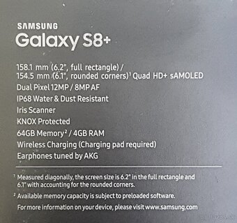 Samsung Galaxy S8+ G955F 6,2" Top stav - 17