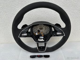 Volant zkoseny DSG VRS airbag skoda octavia IV vyhrievany - 17