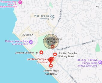 Thajsko-Pattaya-veľký apartmán-štúdio-Jomtien Complex Condo - 17