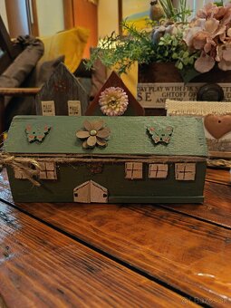 Dekoračné domčeky, venčeky😊 - 17