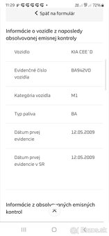 Kia Pro Ceed,  úplná história,  kupované na Slovensku - 17