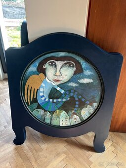 Neobaroko stará posteľ 90x200cm - 17