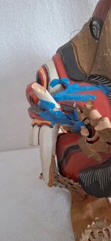 3 ručne tesané masky Barong a ceremoniálna maska (Bali) - 17