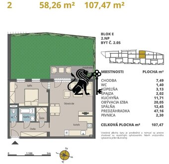 2-izbový byt s predzáhradkou Bella Vita-Koliba - 17