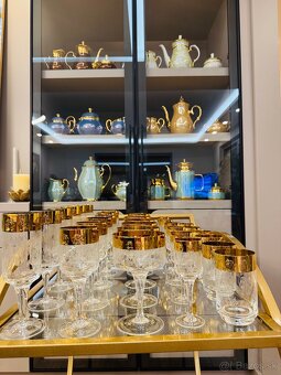 Sada pohárov z krištálového  skla LR Czechoslovakia,posielam - 17