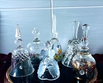 Krištáľ - rubínová karafa , poháre, vázy - 17