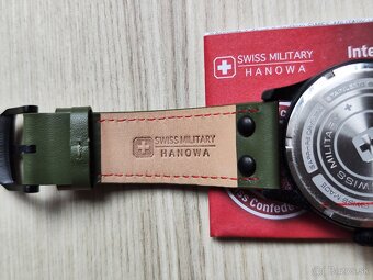 Švajčiarske hodinky SWISS MILITARY HANOWA - Army Black Green - 17