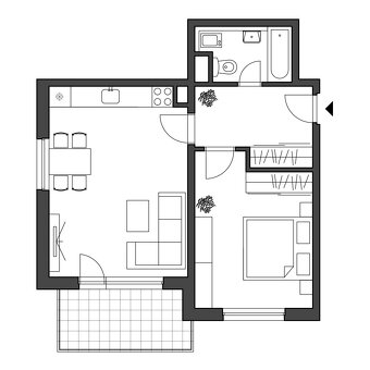 Prenájom 2-izb. byt v TN, Zlatovská + parkovacie miesto - 17
