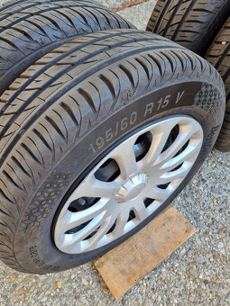 Plechove disky Ford Bmax 4x108 6Jx15 + letné pneu 195/60 R15 - 17