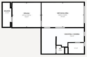 Útulný 2-izbový byt v srdci Košíc - 17