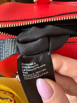 Luxusná kabelka Cavalli Class – červená s leopardím vzorom - 17