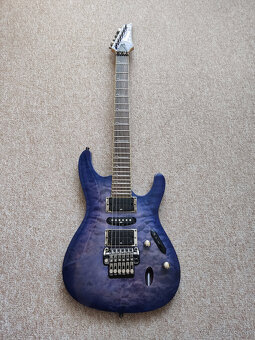 Ibanez S570DXQM Bright Blue Burst - 17