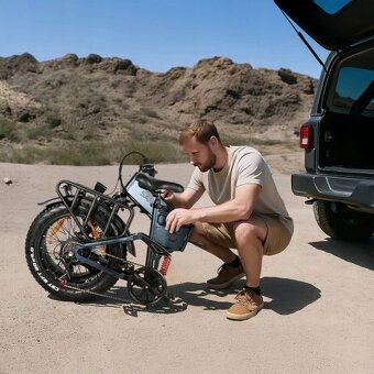 Skladací fat ebike Samebike 20x4.0",750W,15Ah,45km/h,100km - 17