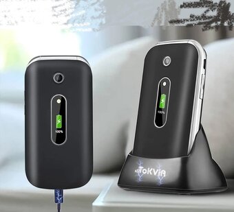 Mobilný telefón TOKVIA T201 – vyklápací mobil / v záruke - 17